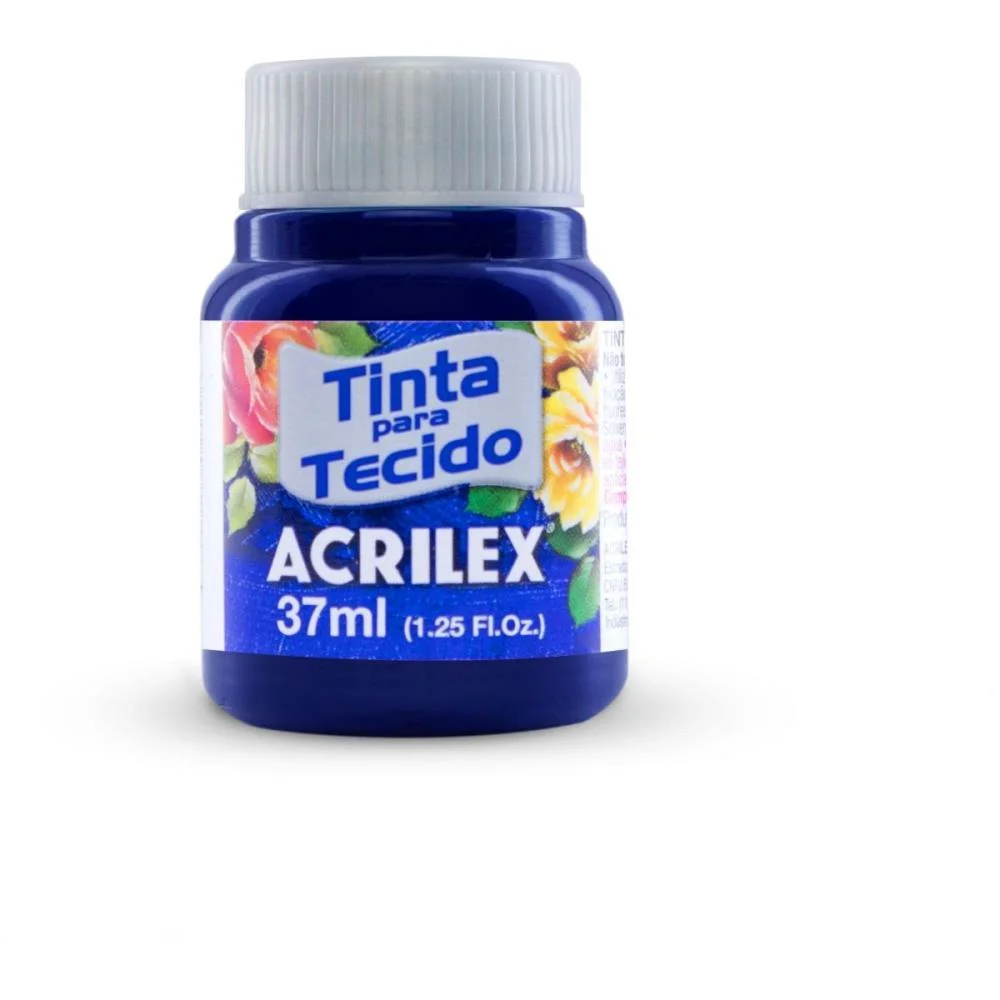 Tinta Para Tecido Fosca 37Ml Azul Marinho Acrilex (Duzia) - imagem 2