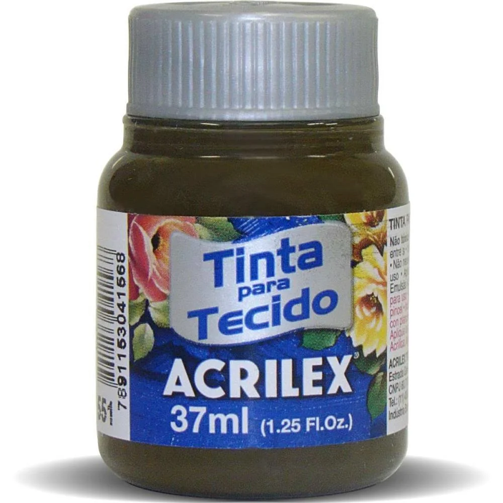 Tinta Para Tecido Fosca 37Ml Sepia Acrilex (Duzia) - imagem 3