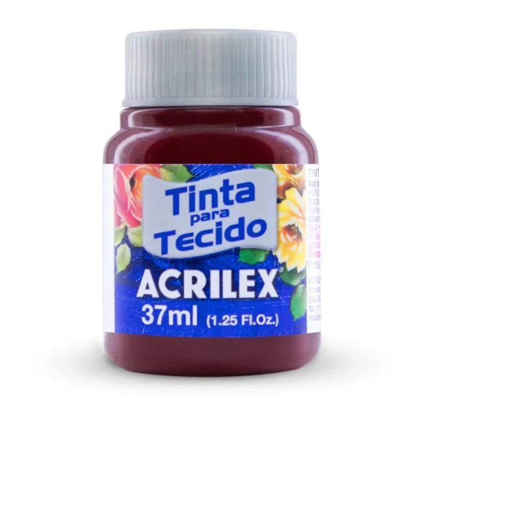 Tinta Para Tecido Fosca 37Ml Vinho Acrilex (Duzia) - imagem 3