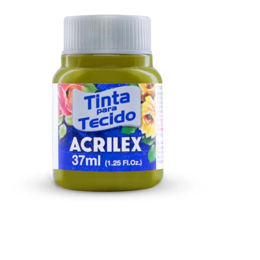 Tinta Para Tecido Fosca 37Ml Verde Pistache Acrilex (Duzia) - imagem 3