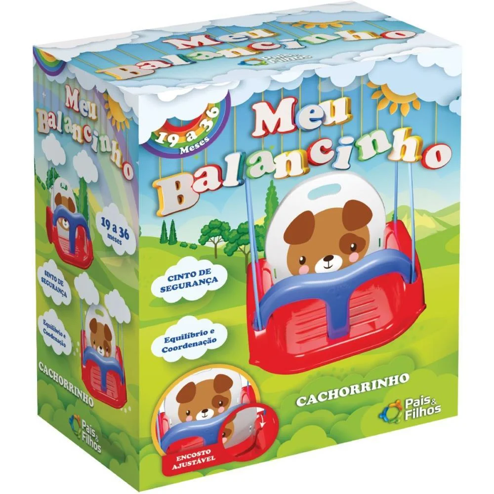 Brinquedo Para Playground Balanco Cachorrinho Pais E Filhos - imagem 5