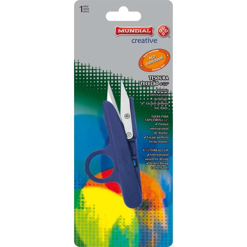 Tesoura Costura Tecelao Arremate 12Cm Mundial - imagem 3
