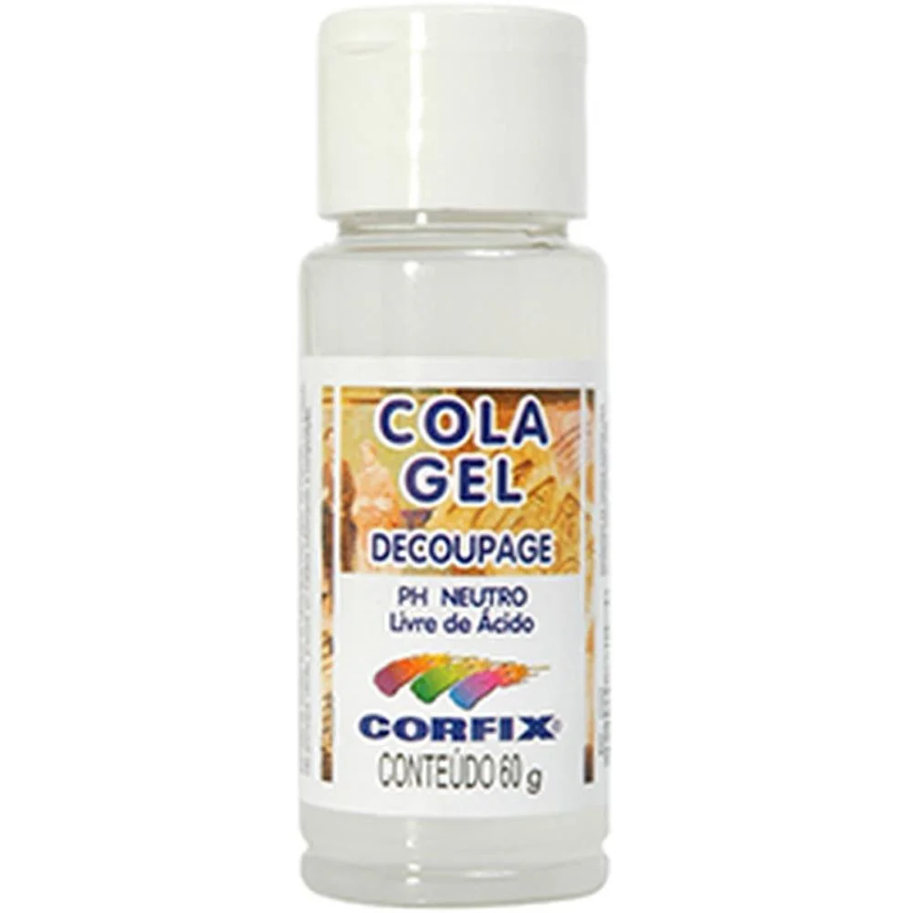 Cola Para Decoupage Cola Gel 60Ml. Corfix (Cx.c/06) - imagem 3