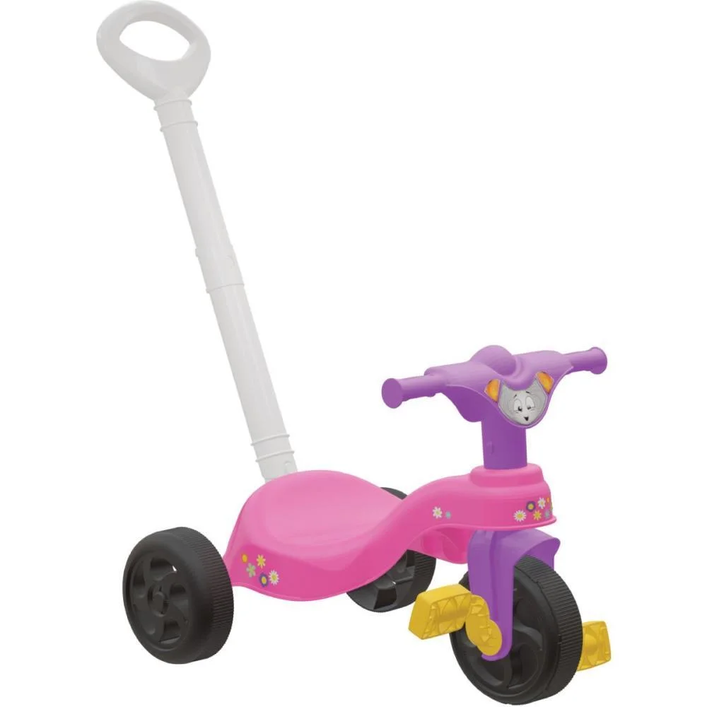 Triciclo Encantado Com Empurrador Pais E Filhos - imagem 3