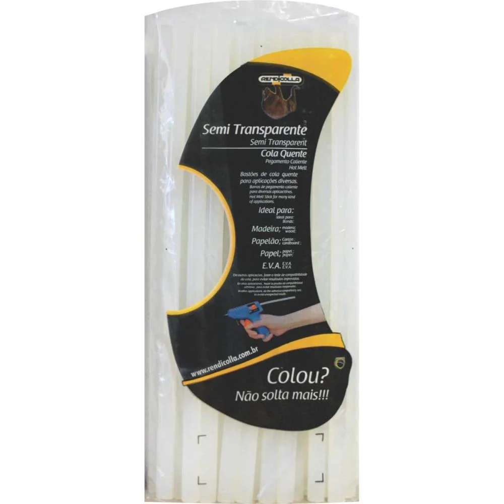 Cola Quente Refil Grossa 500G.semi-Trans.11,2X30 Rendicolla (Pacote) - imagem 2