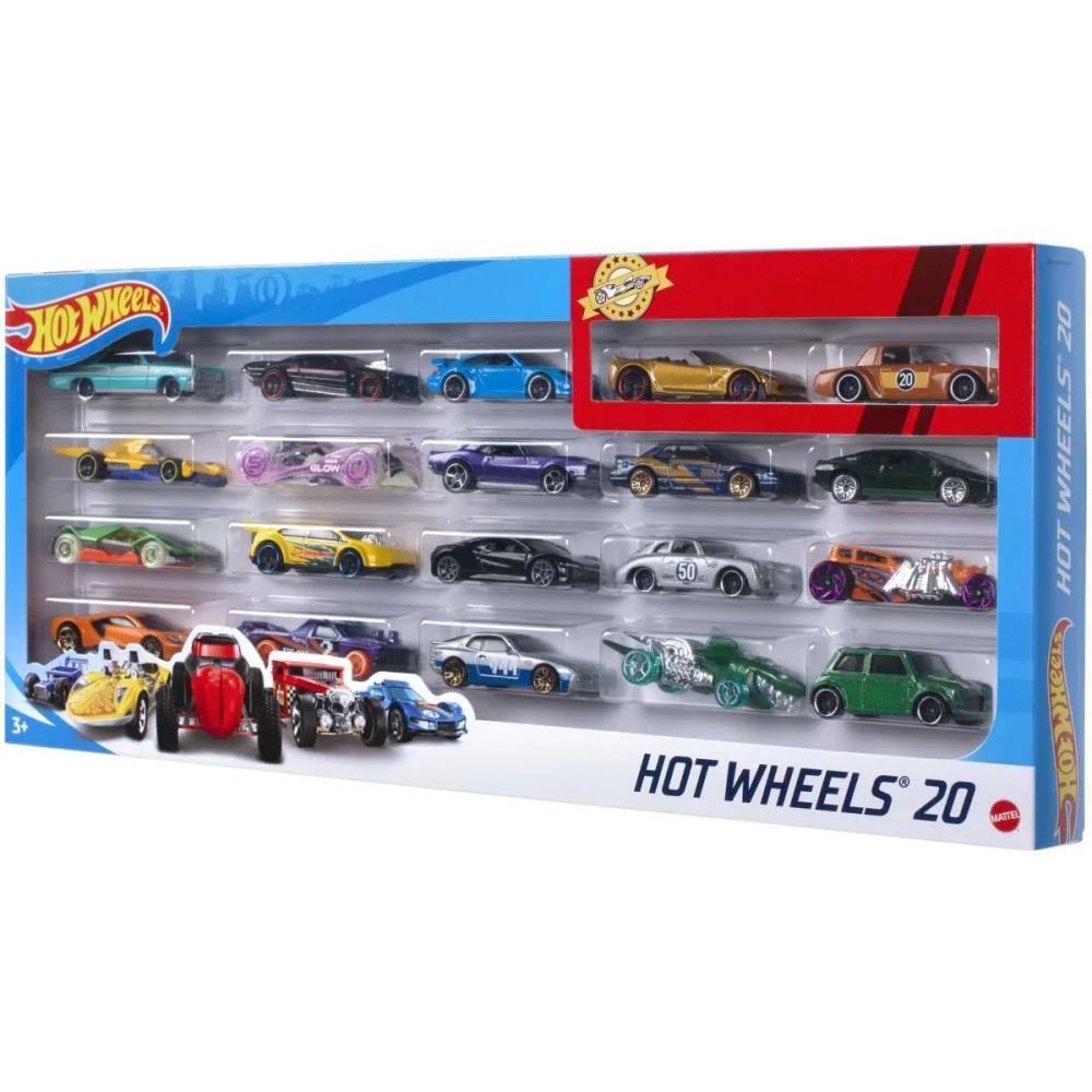 Hot Wheels Die-Cast Pack C/20 Carrinhos (S) Mattel - imagem 5