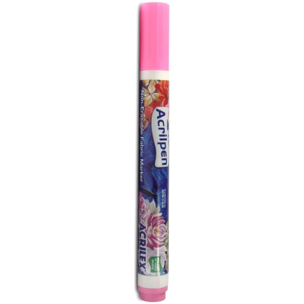 Caneta Para Tecido Rosa Acrilpen Acrilex (Cx.c/12) - imagem 3