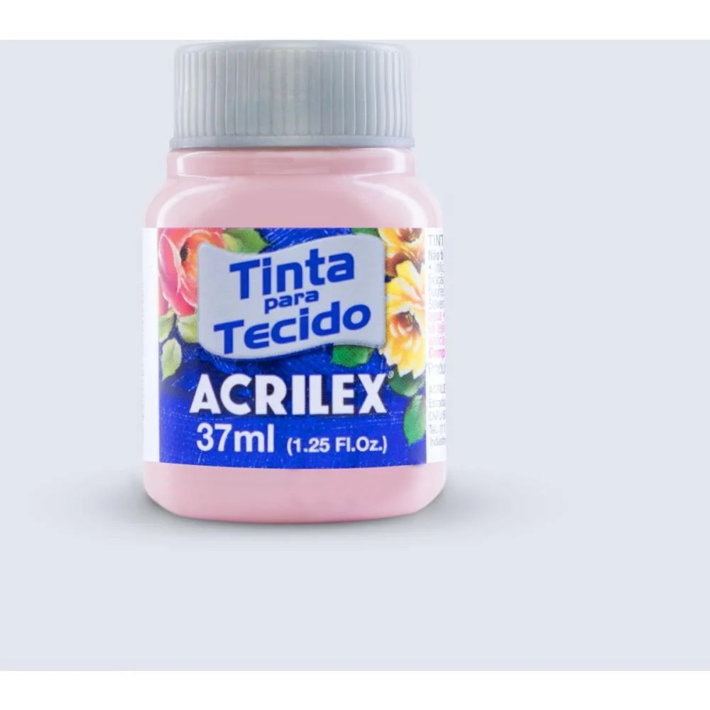 Tinta Para Tecido Fosca 37Ml Rosa Bebe Acrilex (Duzia) - imagem 3
