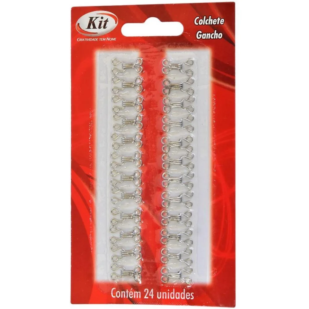 Colchete Gancho N.02 Prata Kit (Bl.c/24) - imagem 3