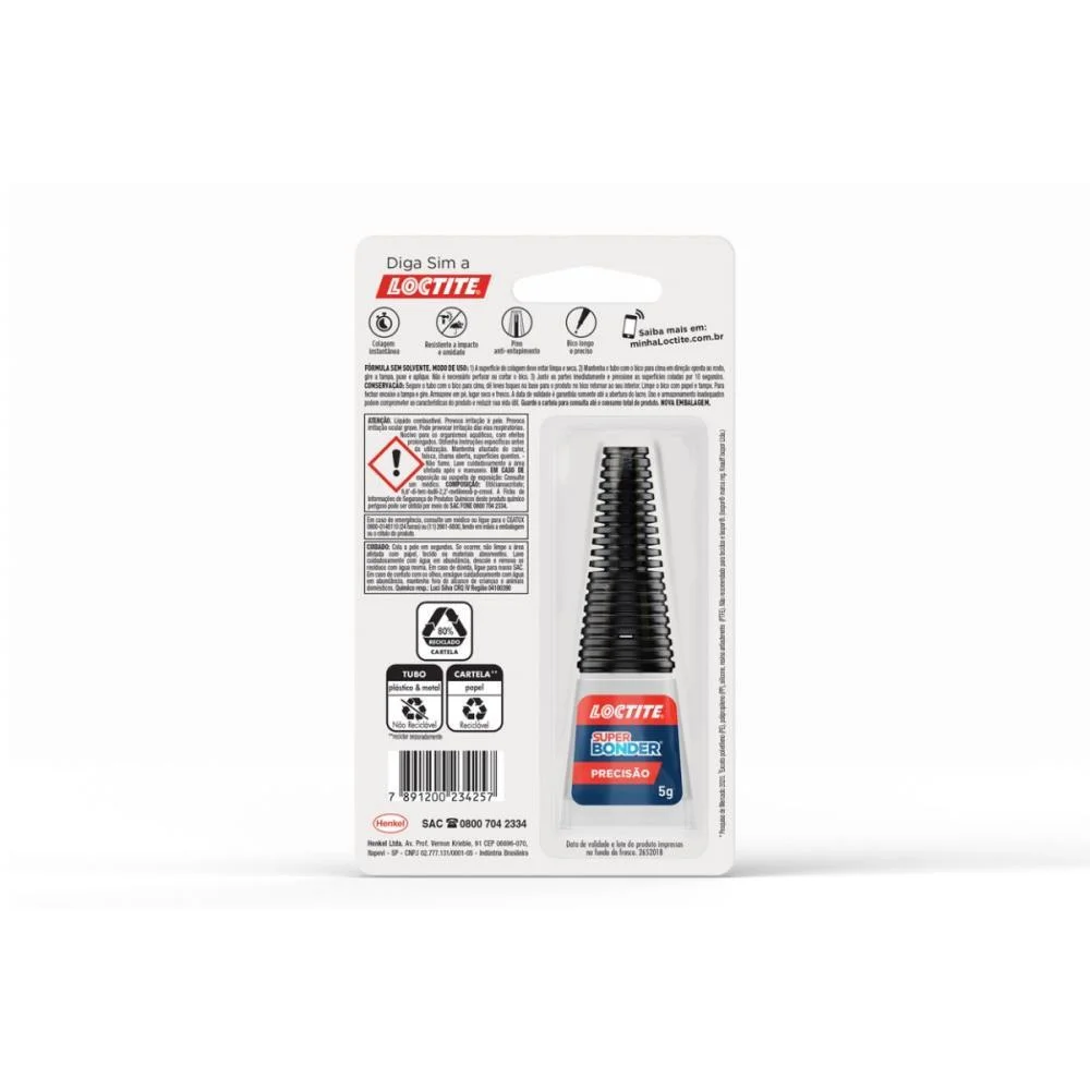 Cola Adesivo Instantâneo Super Bonder Precisao 5G Locti Henkel - imagem 4