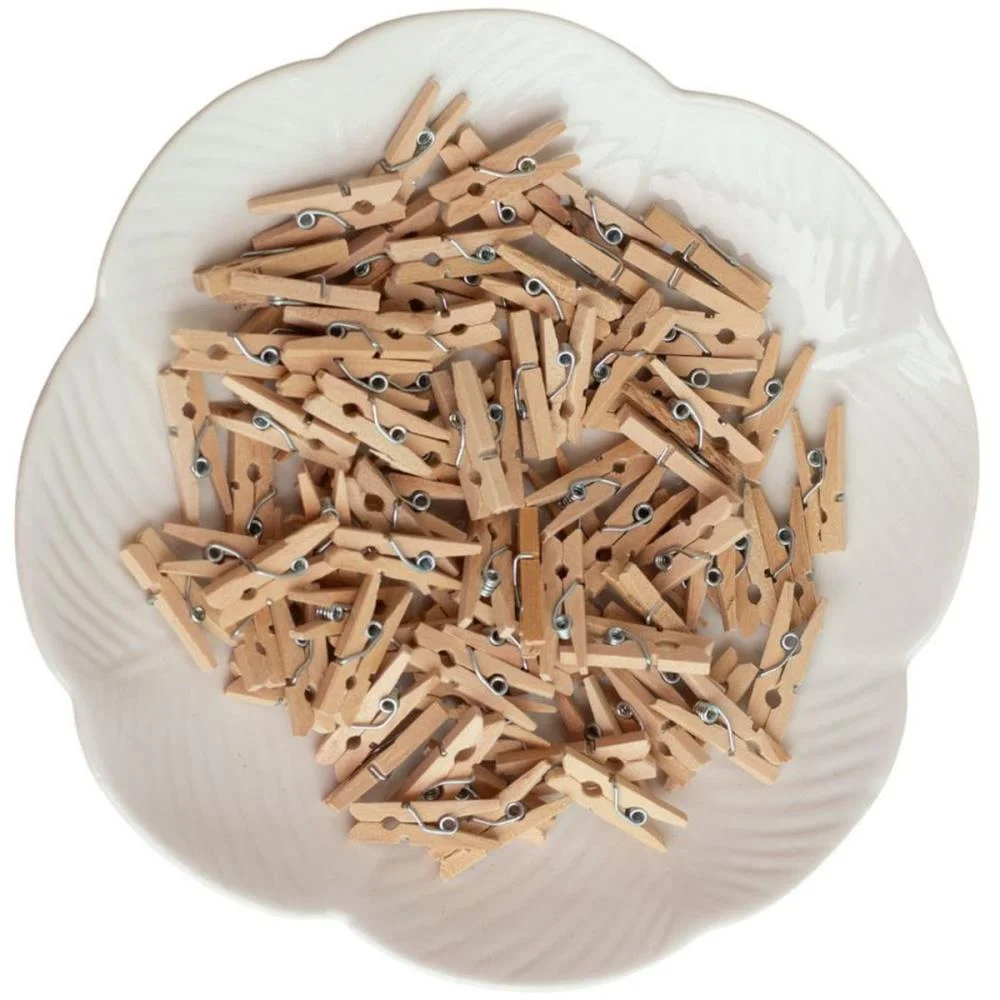 Miniatura Pregador Cru 2.5Cm Kit C/ 100 Unidades - imagem 4
