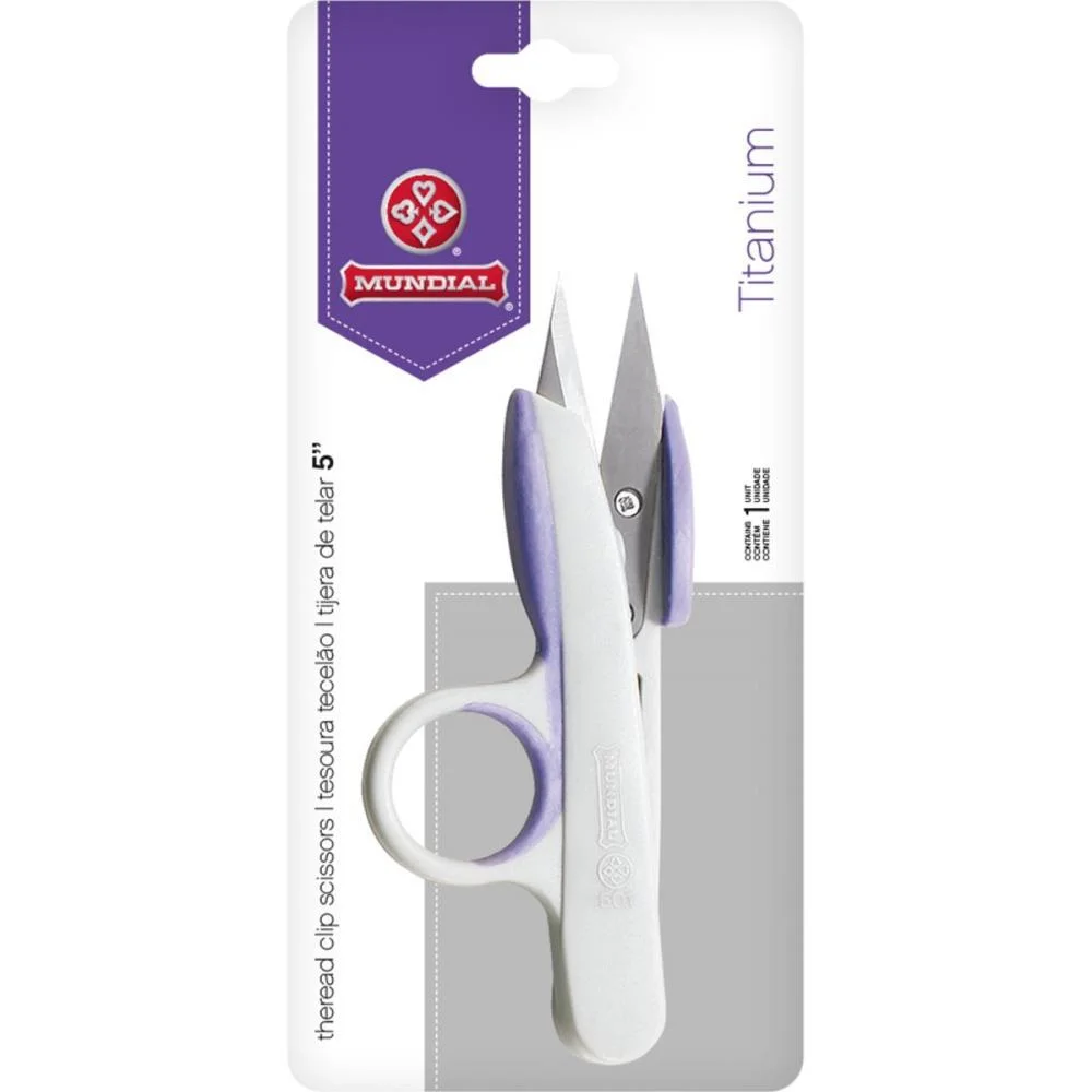 Tesoura Costura Tecelao Titanium Cz/Ll 12Cm Mundial - imagem 4