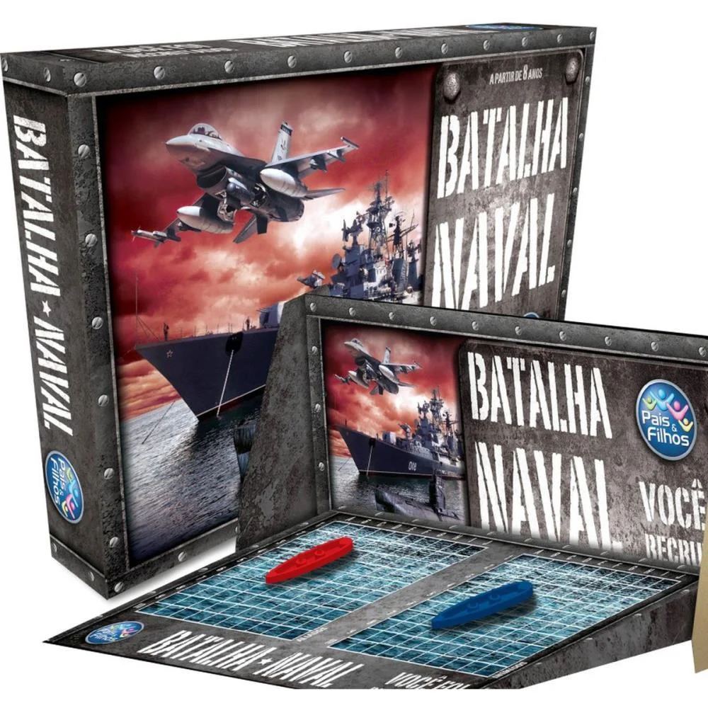 Jogo De Tabuleiro Batalha Naval Pais E Filhos - imagem 2