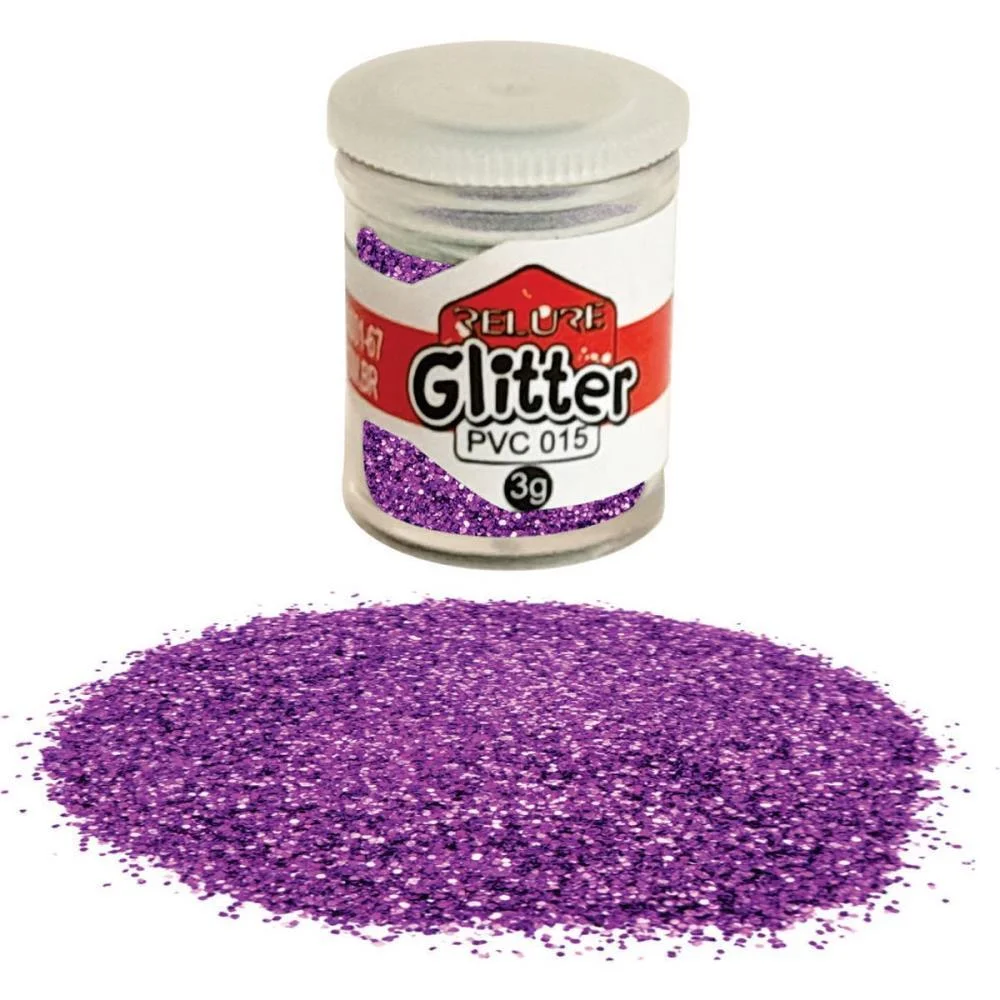 Glitter Pvc Roxo Potes 3G. Honey (Pct.c/12) - imagem 4
