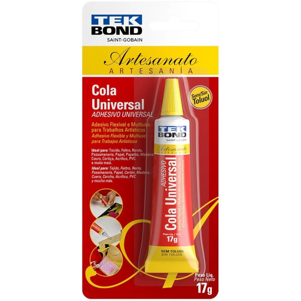 Cola Para Artesanato Universal 17G Tekbond (Cx.c/12) - imagem 3
