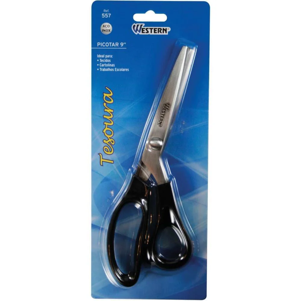 Tesoura Artesanal Picotar Aco Inox 9Pol. Western - imagem 2