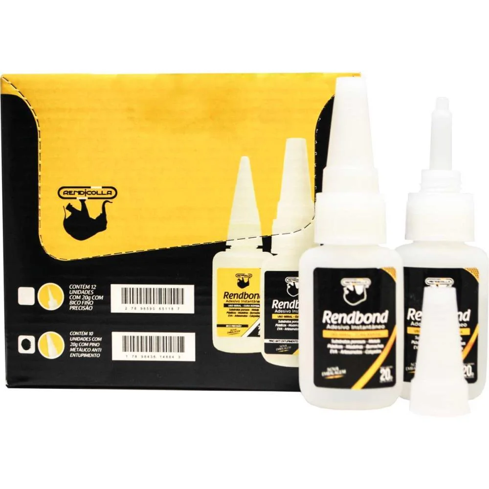 Cola Adesivo Instantâneo Rendbond 02 20Grs. Rendicolla - imagem 4