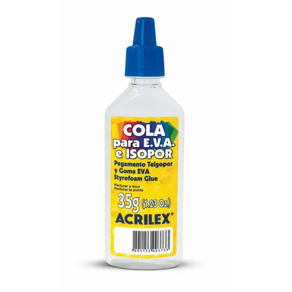 Cola Para Isopor Isopor E Eva 35G Acrilex (Pct.c/12) - imagem 2