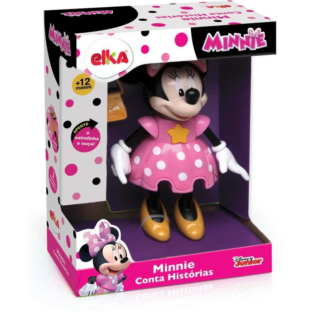 Boneca Com Mecanismo Minnie Conta Historias 25Cm. Elka - imagem 2