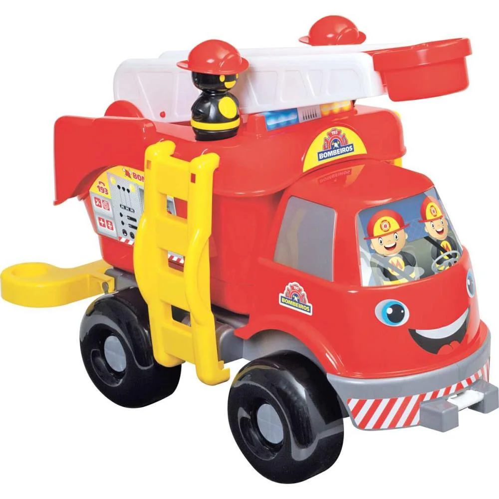 Caminhao Bombeiros Grande C/Som Merco Toys - imagem 3