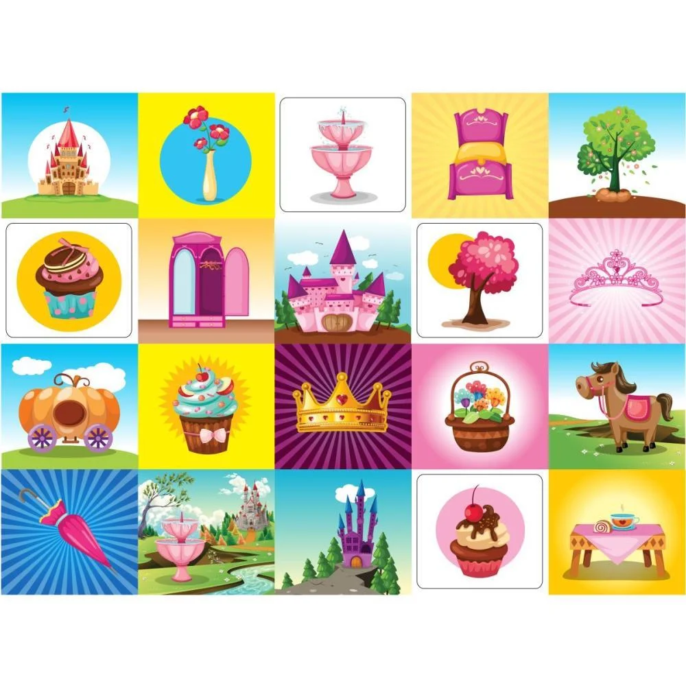Jogo Da Memoria Princesas 40Pecas Pais E Filhos - imagem 4