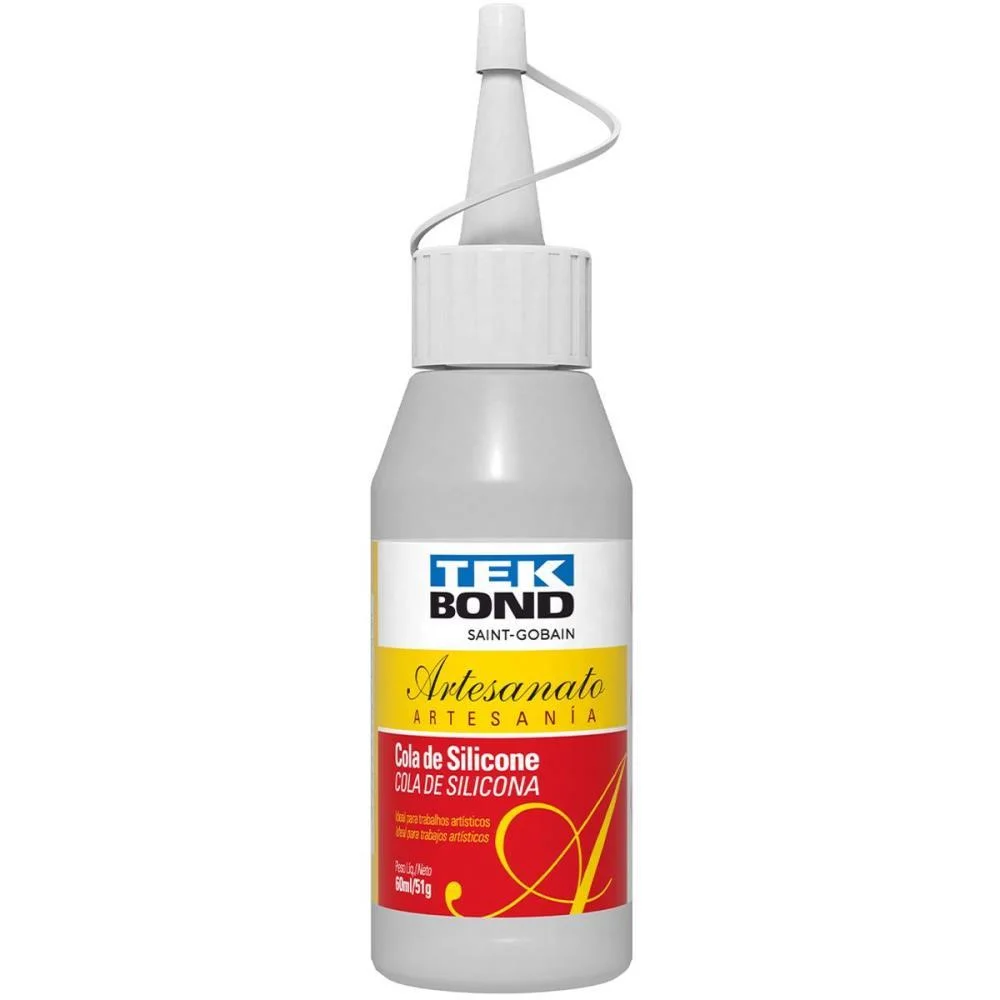 Cola Para Artesanato Silicone Liquida 51G/60Ml. Tekbond (Cx.c/12) - imagem 2