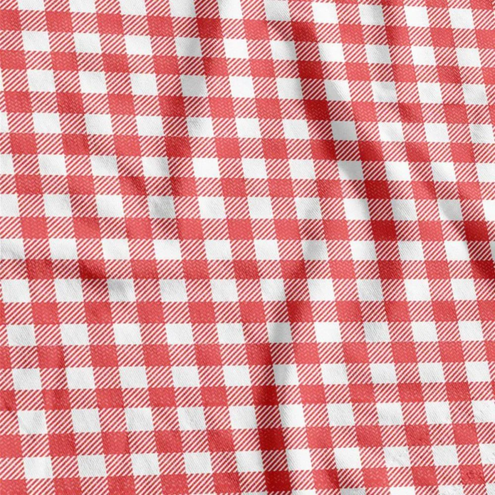Tnt Estampado 1,40M 40G Xadrez Branco/Vermelho Supper (Rl-25Mts) - imagem 3
