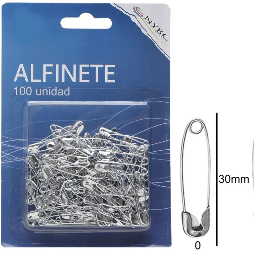 Alfinete Segurança N.0 Prata C/100Unid. Nybc (Pct.c/06) - imagem 3