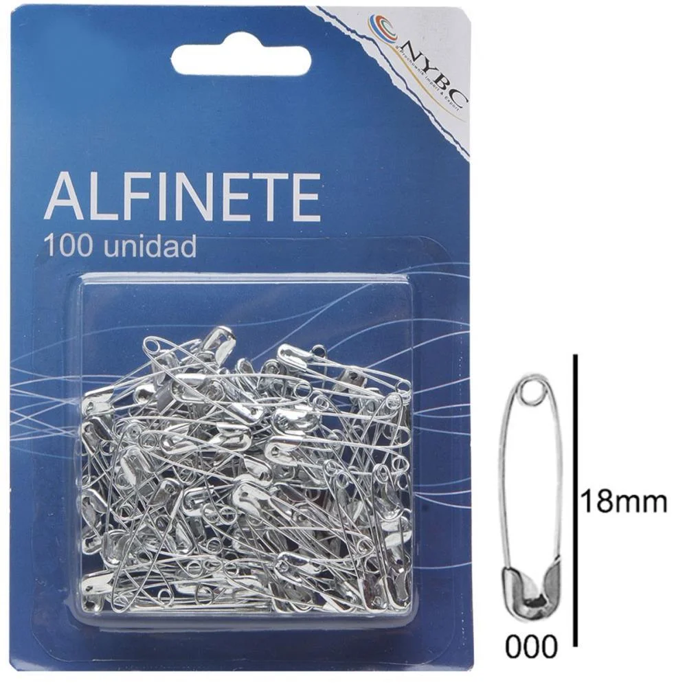 Alfinete Segurança N.000 Prata C/100Unid. Nybc (Pct.c/06) - imagem 2