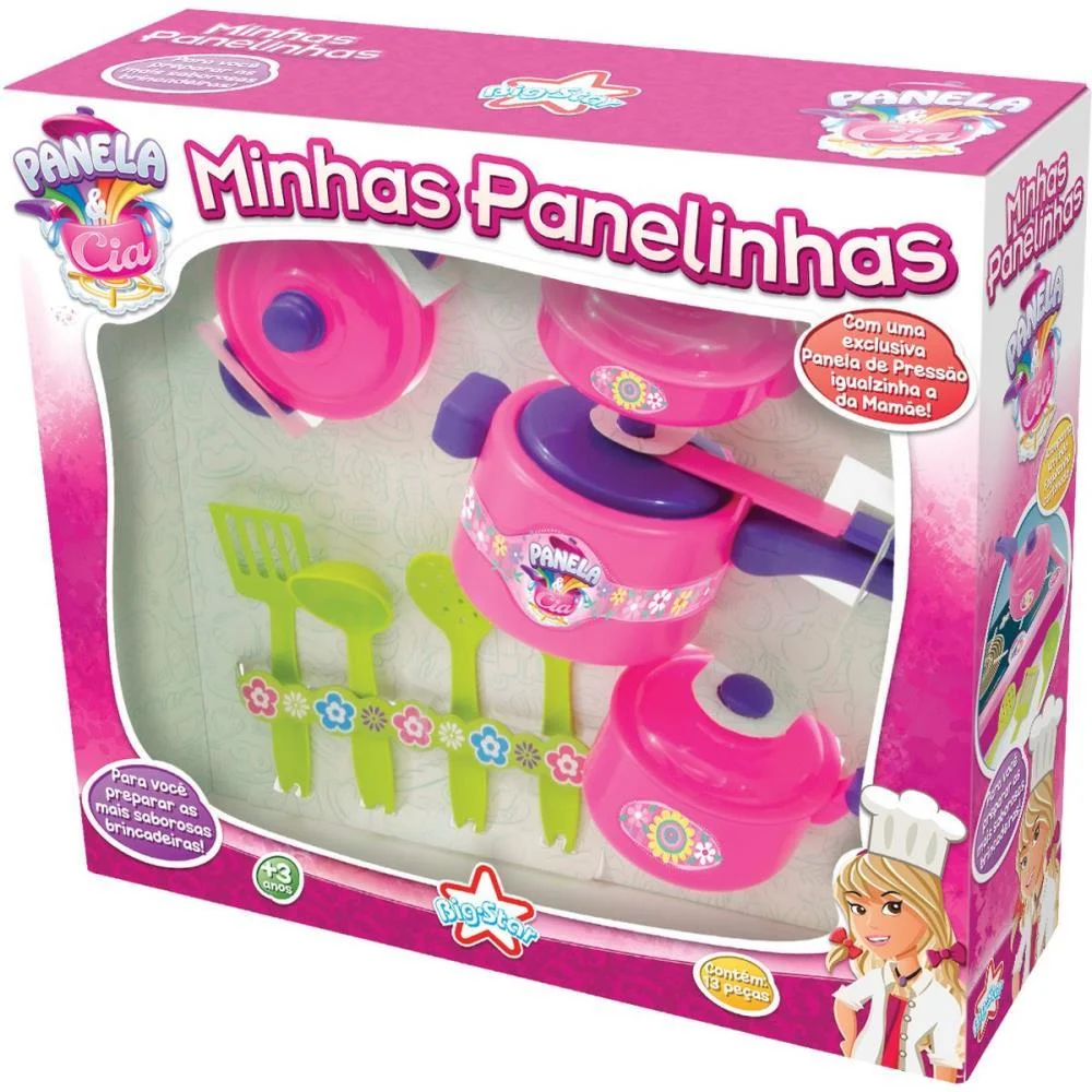 Brincando De Casinha Panela E Cia Minhas Panelinhas Big Star - imagem 2