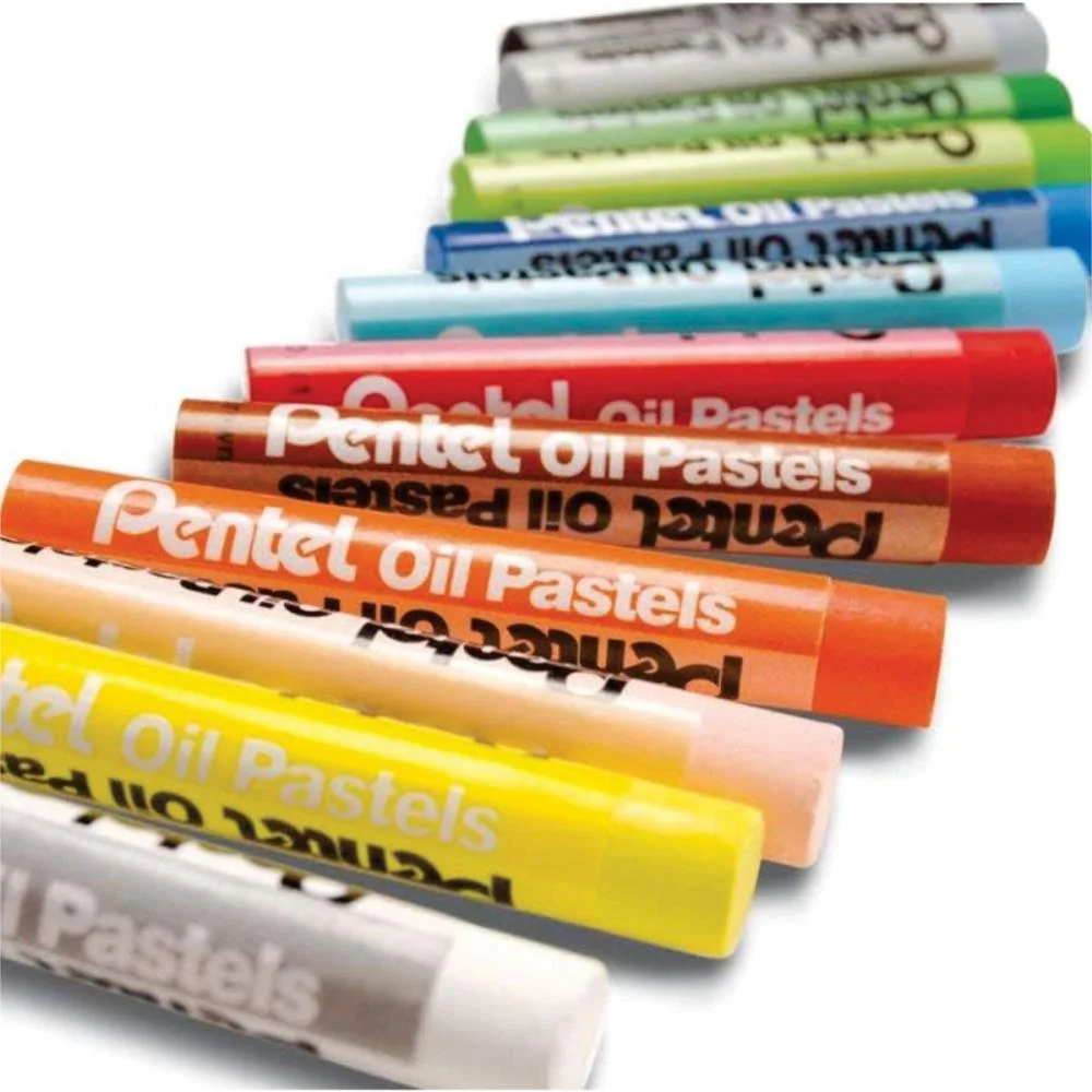 Giz Pastel Oleoso 12Cores Pentel (Estojo) - imagem 7