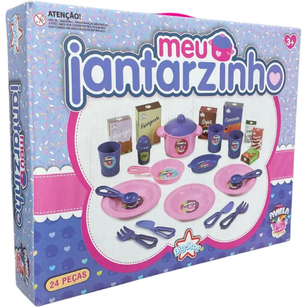 Brincando De Casinha Panela E Cia Meu Jantarzinho Big Star - imagem 5