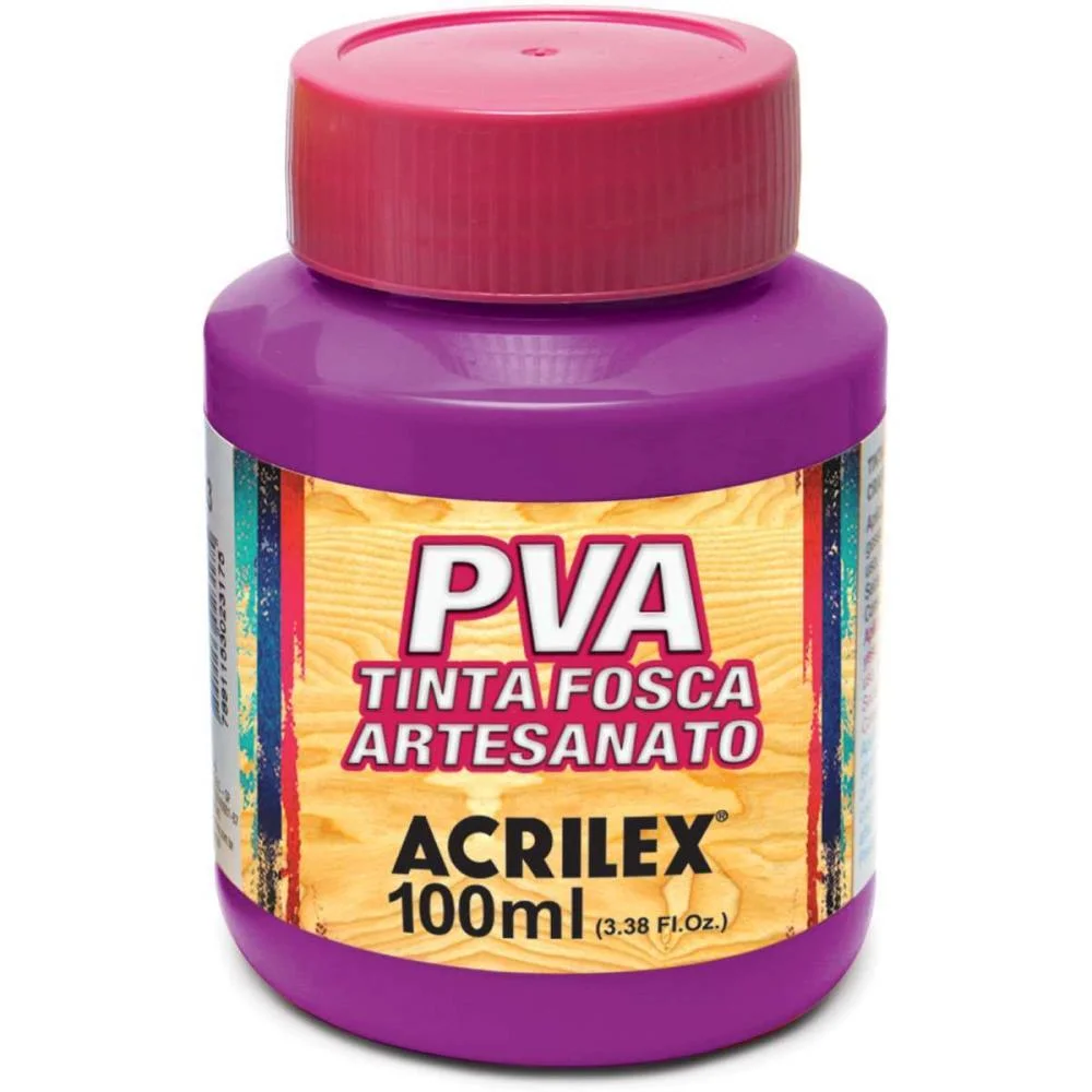 Tinta Pva 100Ml. Magenta Acrilex (Pct.c/06) - imagem 3