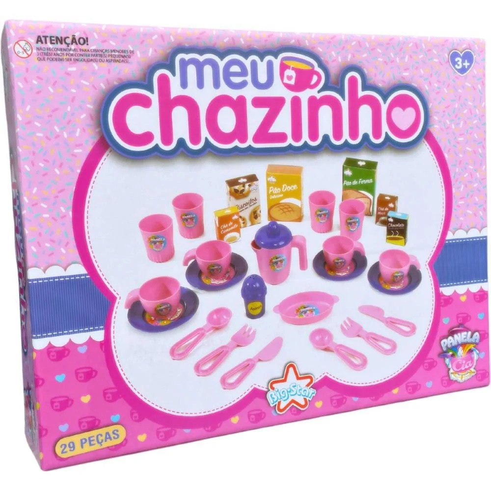 Brincando De Casinha Panela E Cia Meu Chazinho Big Star - imagem 5