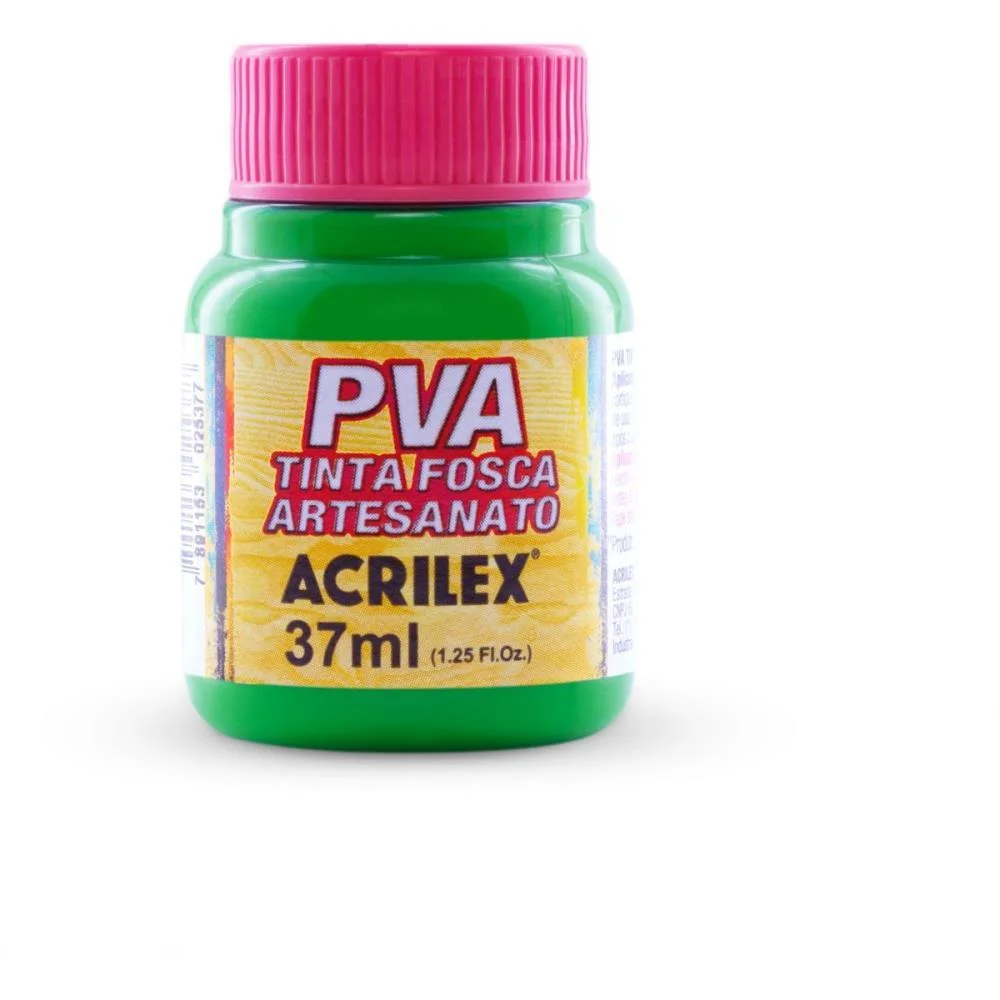 Tinta Pva 37Ml. Verde Folha Acrilex (Cx.c/12) - imagem 2