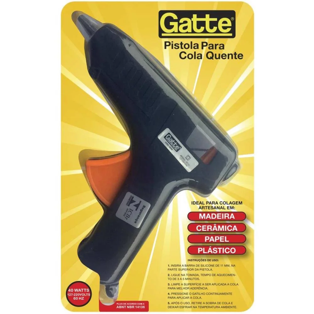 Pistola De Cola Quente 40W Bivolt Grande Pt. Make+ - imagem 2
