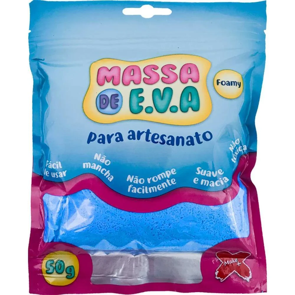 Massa De Eva Azul Claro 50G Make+