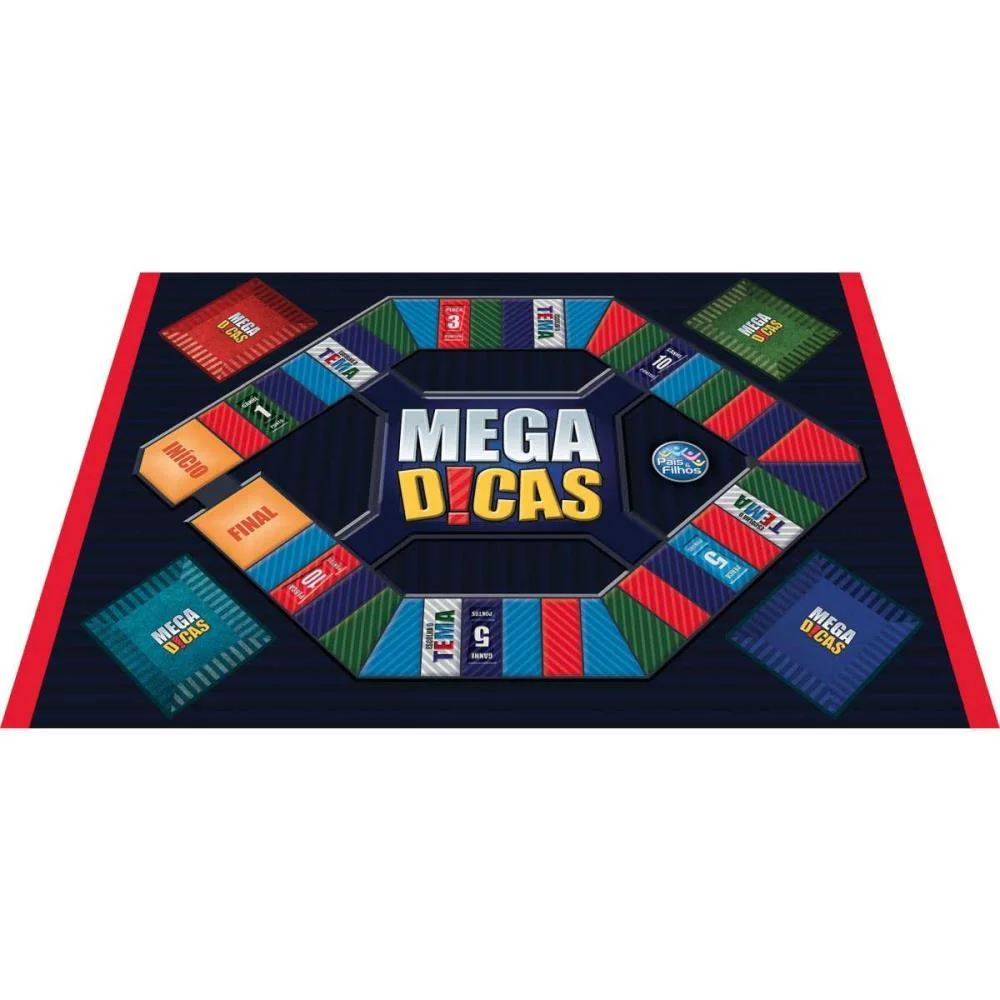 Jogo De Tabuleiro Mega Dicas Pais E Filhos - imagem 3