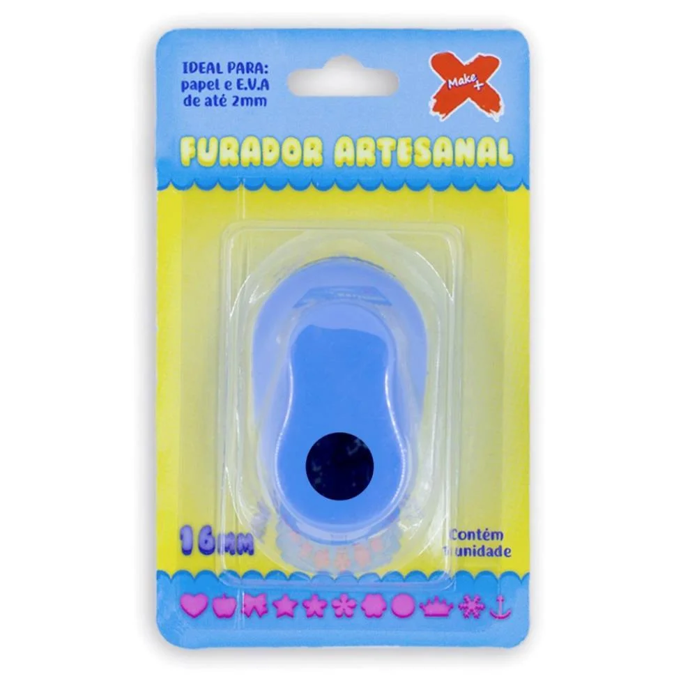 Furador Papel E Eva Regular Circulo 16Mm Make+ - imagem 3