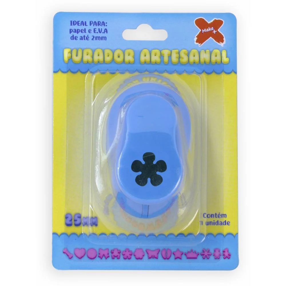 Furador Papel E Eva Jumbo Flor Helice 25Mm Make+ - imagem 2