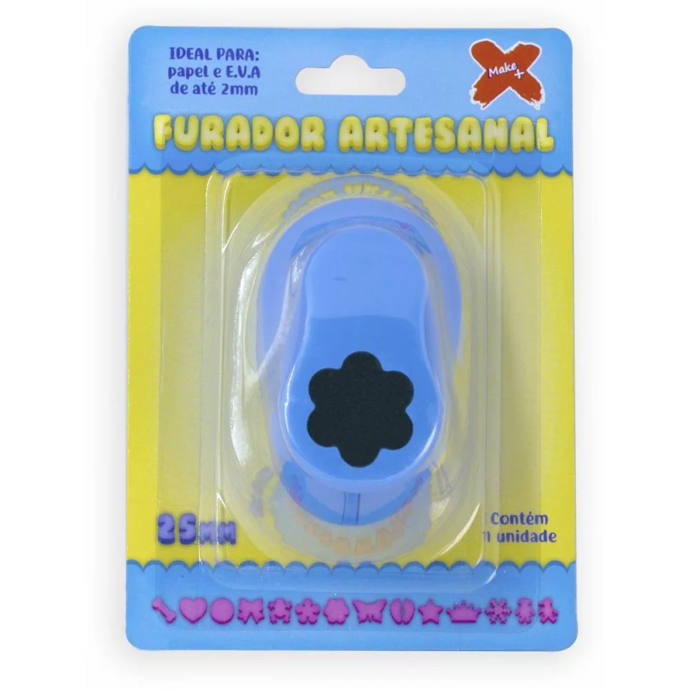 Furador Papel E Eva Jumbo Flor 6 Petalas 25Mm Make+ - imagem 2