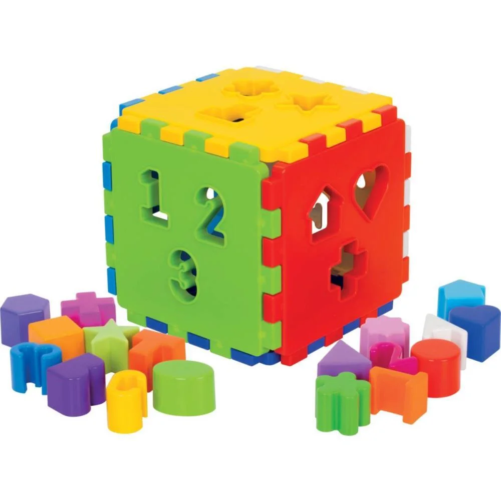 Brinquedo Educativo Cubo Didatico C/Blocos Merco Toys - imagem 3