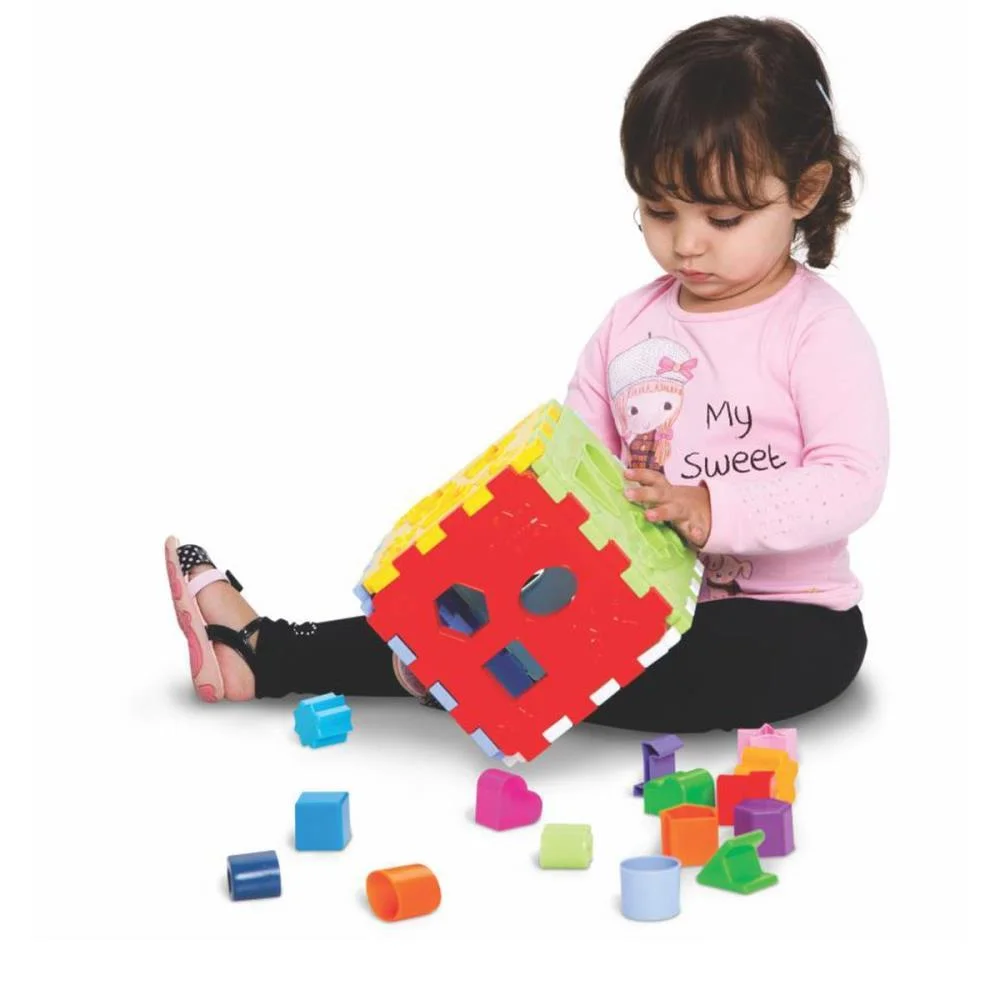 Brinquedo Educativo Cubo Didatico C/Blocos Merco Toys - imagem 4