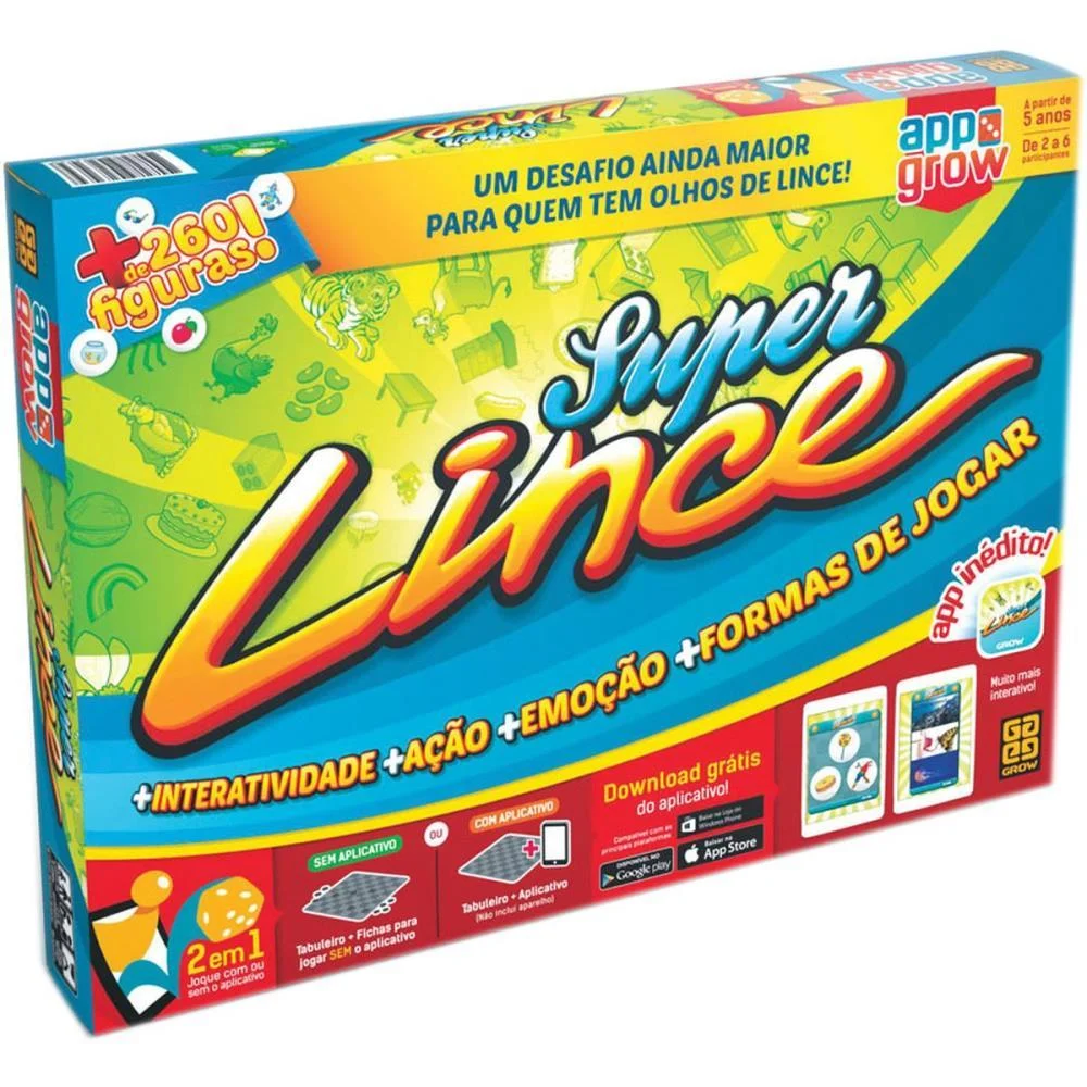 Jogo De Tabuleiro Super Lince C/Apps Grow - imagem 3