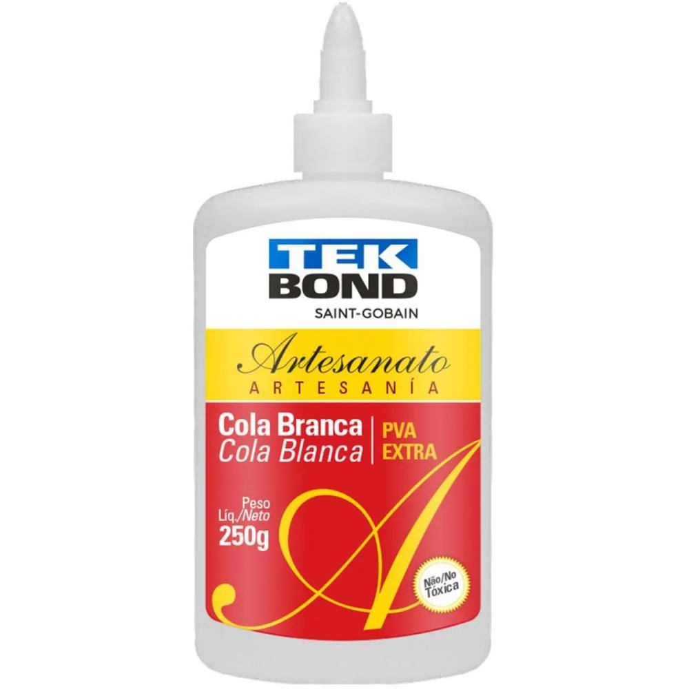Cola Para Artesanato Branca Pva Extra 250G. Tekbond - imagem 3