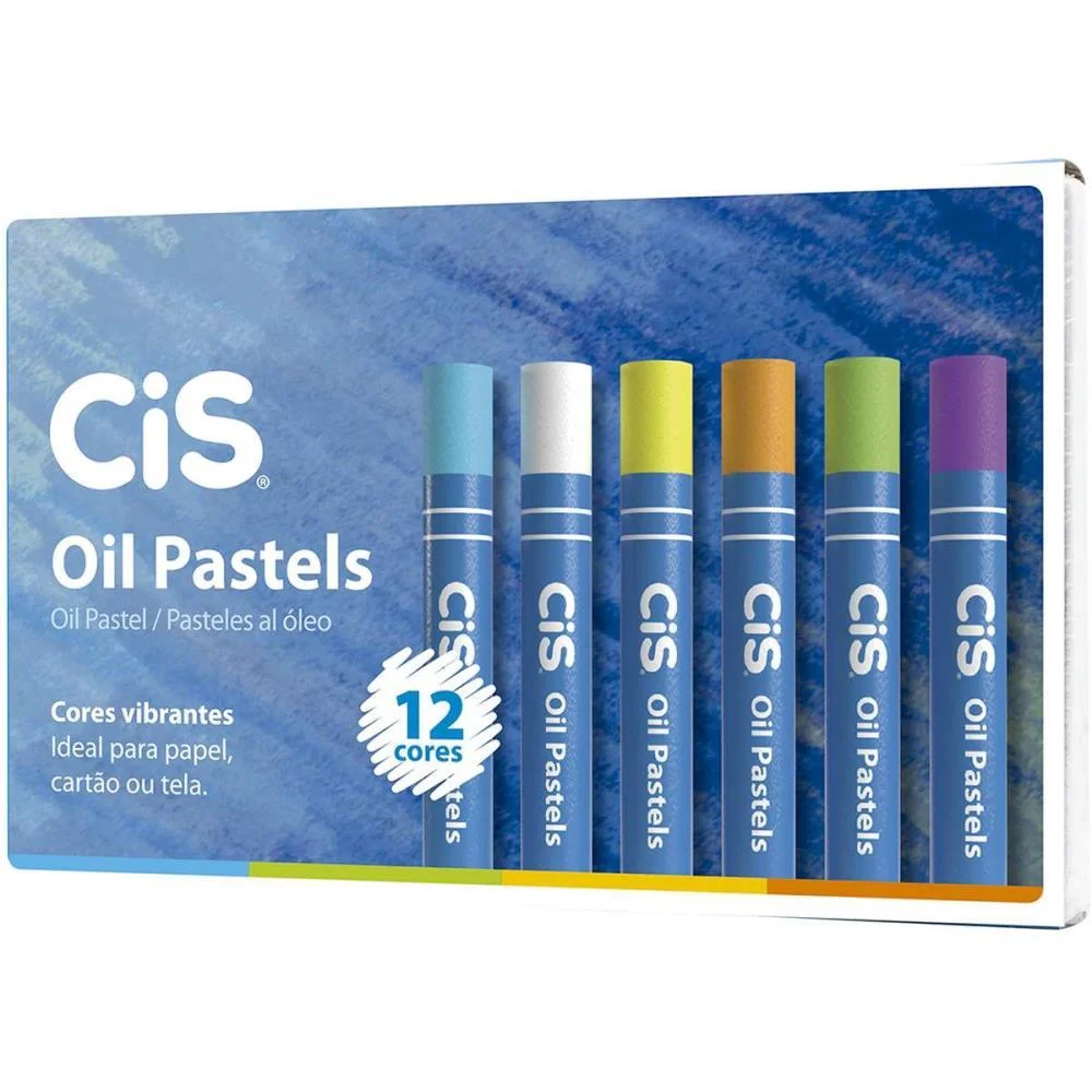 Giz Pastel Oleoso 12Cores Sertic (Estojo) - imagem 2