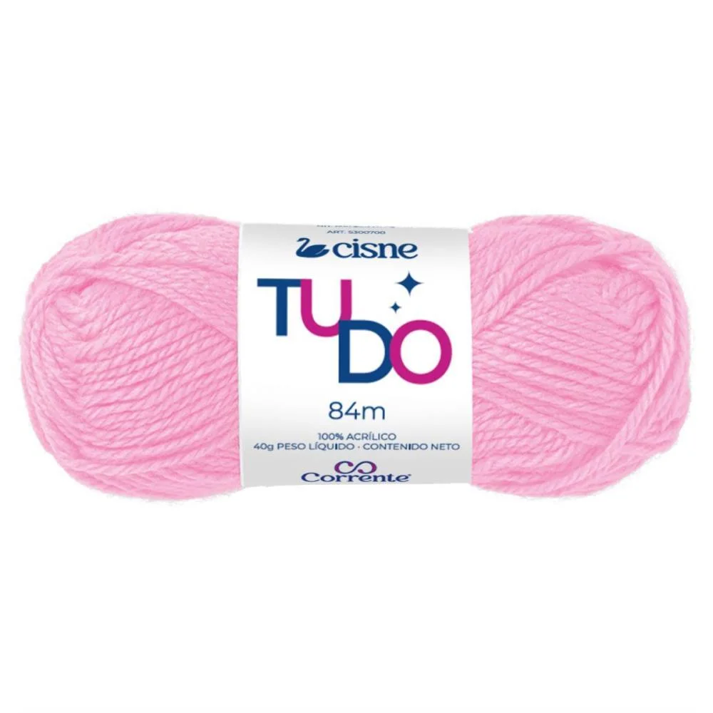 La Trico Cisne Tudo 00430 40G Rosa Bebe Coats Corrente (Pct.c/05) - imagem 2