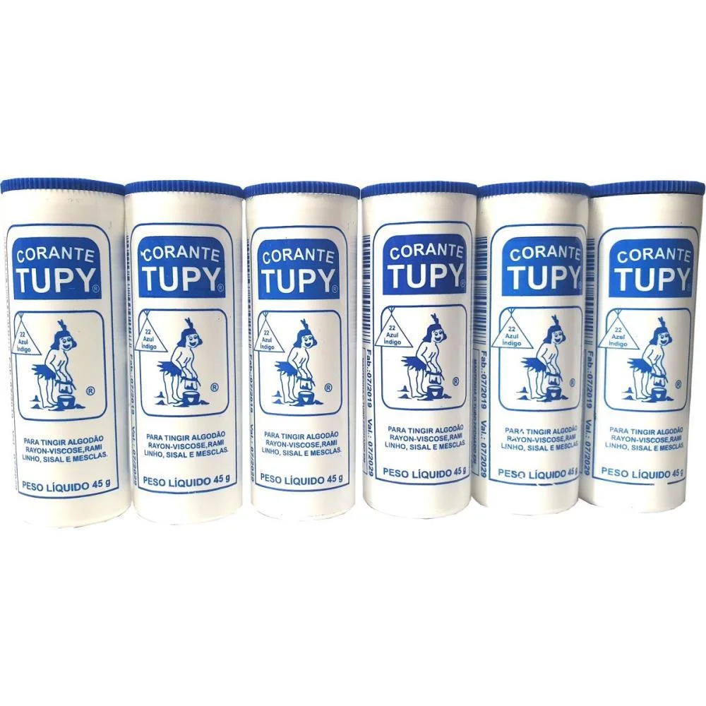Corante Em Po Azul Indigo Tupy Algodao Corantes Tupy (Pct.c/06) - imagem 2