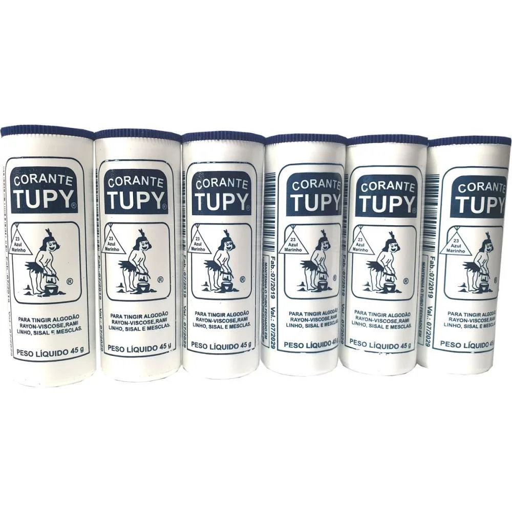 Corante Em Po Azul Marinho Tupy Algodao Corantes Tupy (Pct.c/06) - imagem 2