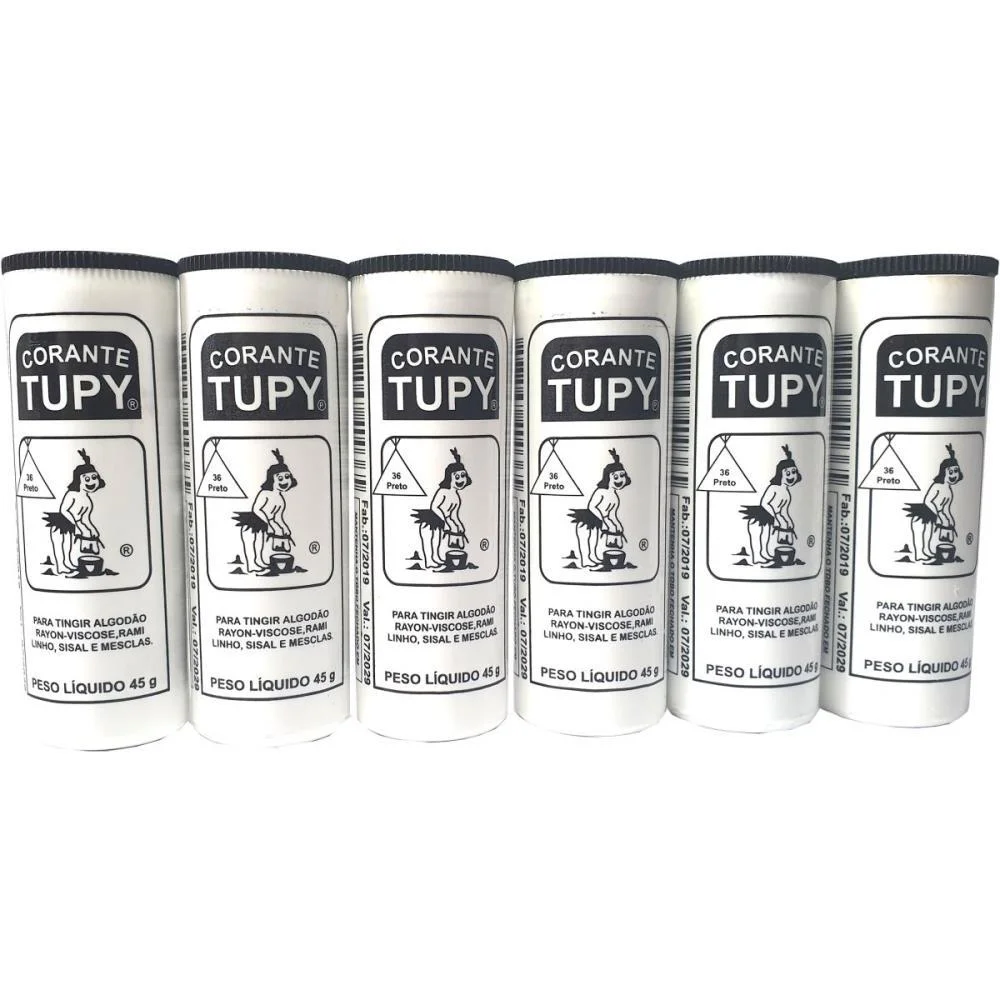 Corante Em Po Preto Tupy Algodao Corantes Tupy (Pct.c/06) - imagem 3